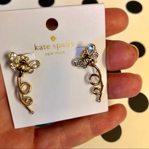 Kate Spade picnic perfect bumble bee earrings
